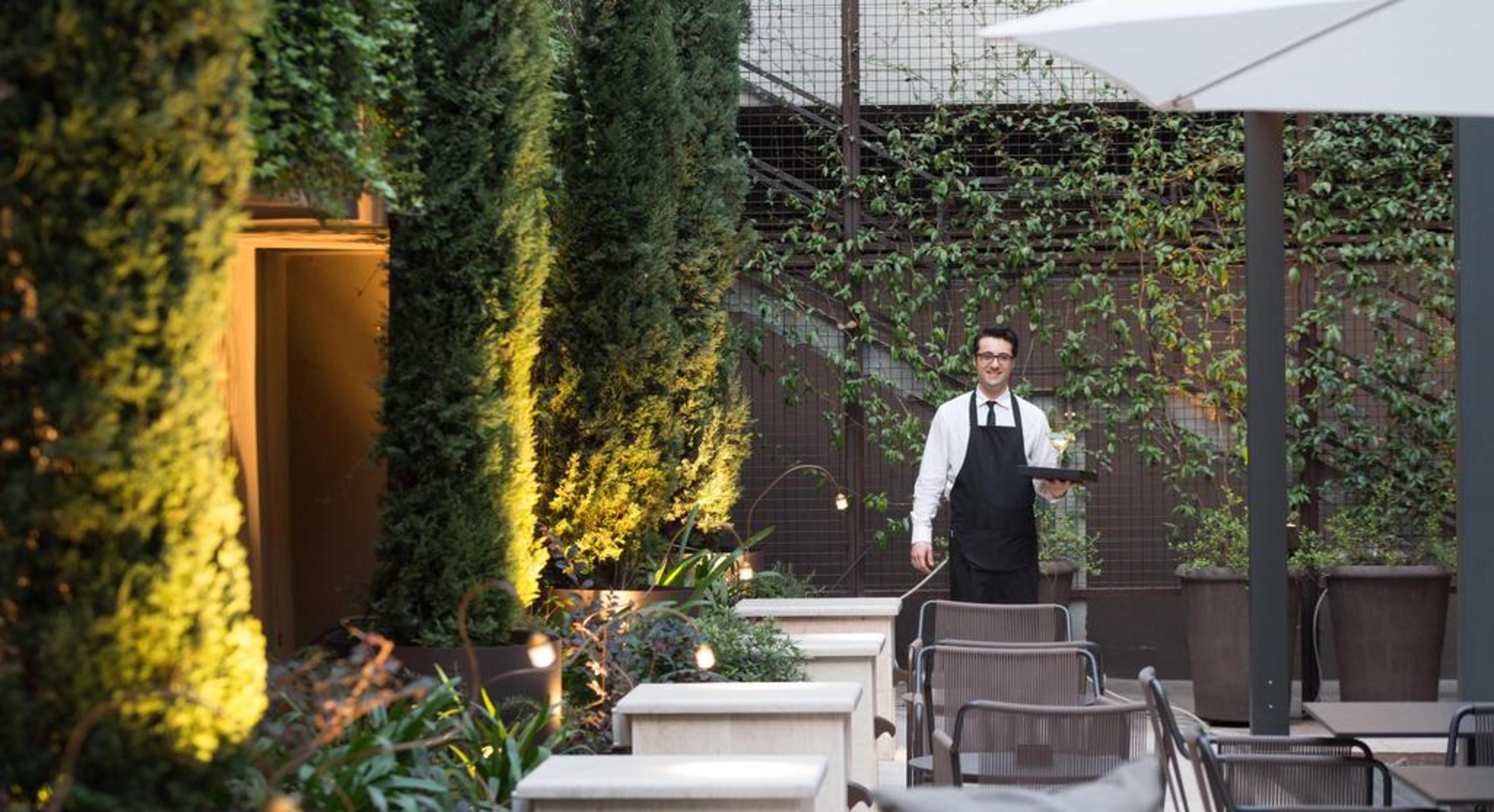 Hotel Fifty House Cellini Milán Exterior foto The hotel's garden